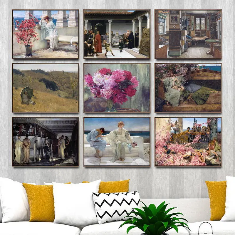 

Home Decoration Art Wall Pictures Fro Living Room Poster Print Canvas Paintings British Alma-Tadema, Lawrence A Distant Prospect