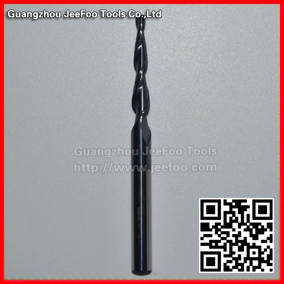 

6*30H*R1.5*75L*2F Tungsten carbide taper ball nose end mill / tapered ball drill bits/CNC router Bit