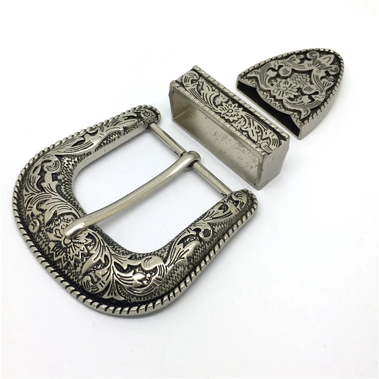 3pcs/set 30mm/38 mm Antique Nickel Belt Buckle carved DIY accessories leather craft for women\'s Mens Jeans Fashion Vintage