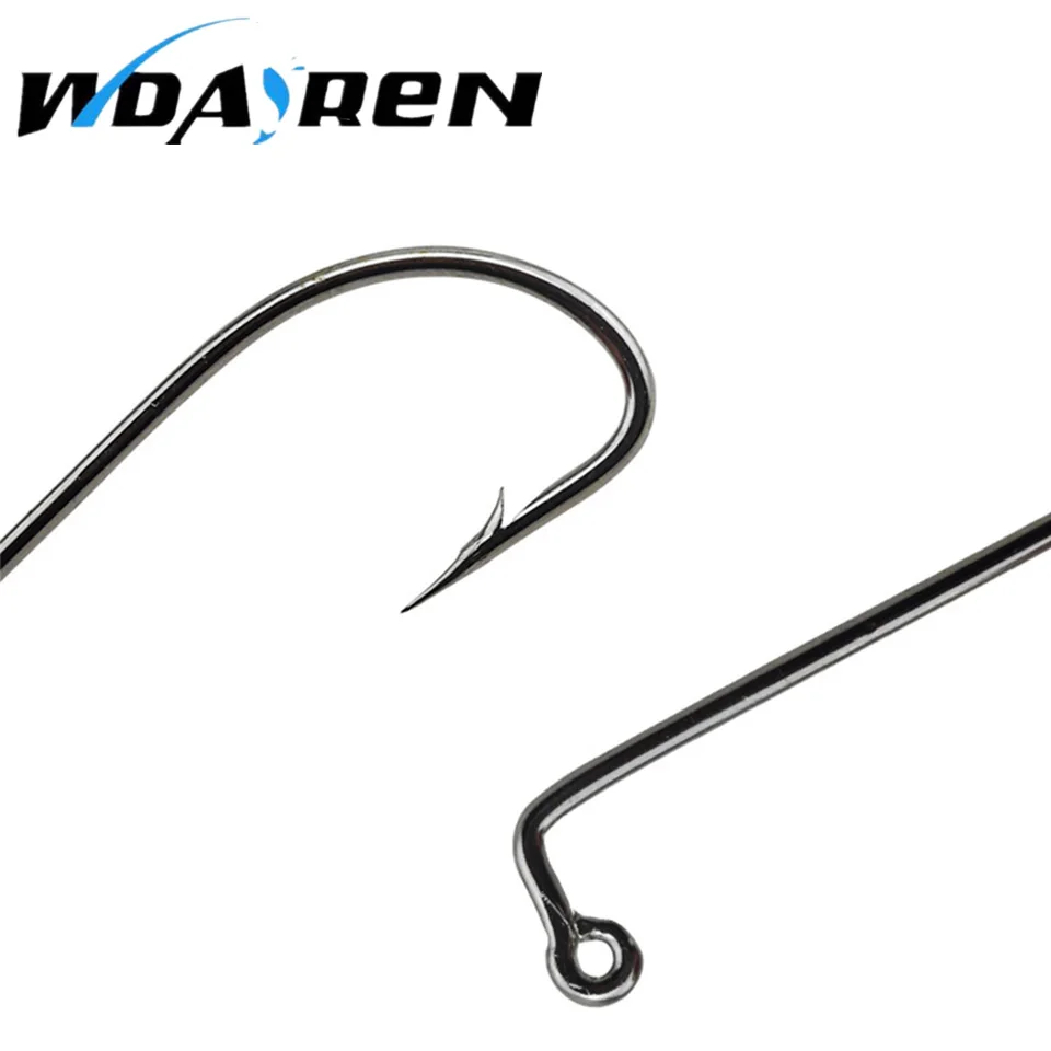 20Pcs/lot Jig Big Series Fishing Crank Hook Mustad Offset Jig Fishhook Saltwater Bass Worm Hooks Carp Fishing Tackle FA-065