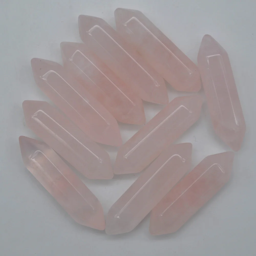 

35x8MM Rose Crystal Cabochon CAB Crystal Pillar Jewelry For Woman Gift Pendant Making (10 pcs/lot) H202