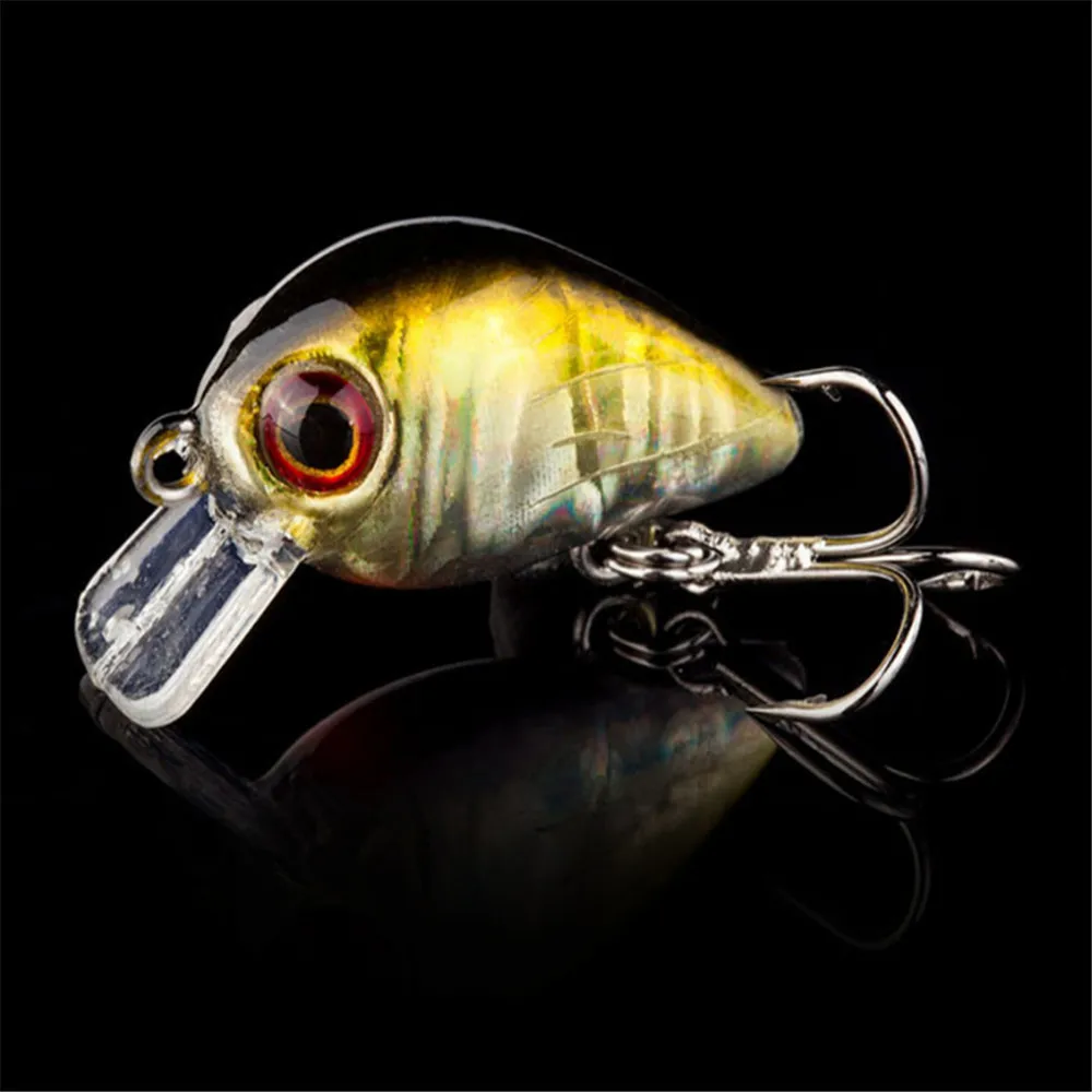 1Pcs 1.7g/26mm Wobbler Swim Mini Crankbait Fishing Lures Lifelike Hard Crank Lure With Sharp Hooks Bass Isca Fishing Pesca