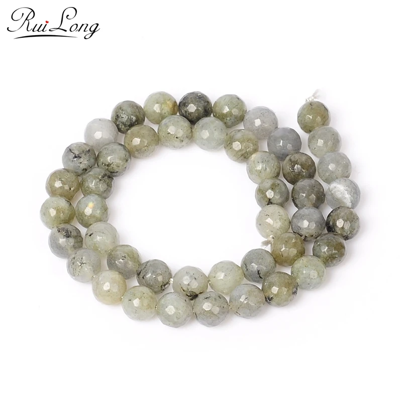 New Arrival 4-12mm Faceted Labradorite Moonstone Stone Natural Stone Beads Loose 15