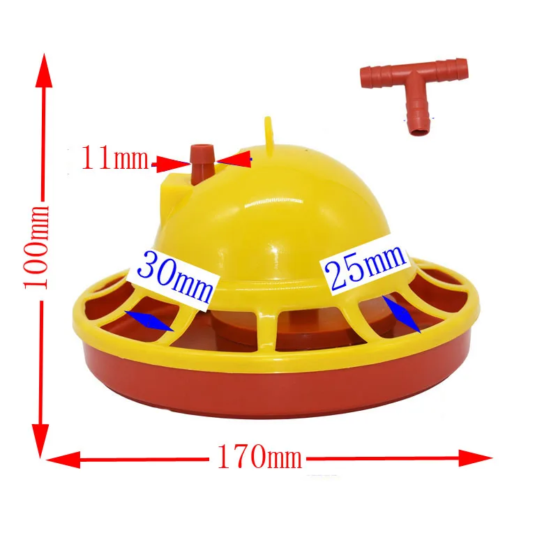 1 pcs Chicken Drinking Automatic Chick Drinking Fountain Brooder Set Poultry Feeder Cup Farm Animal Feeding Watering Supply