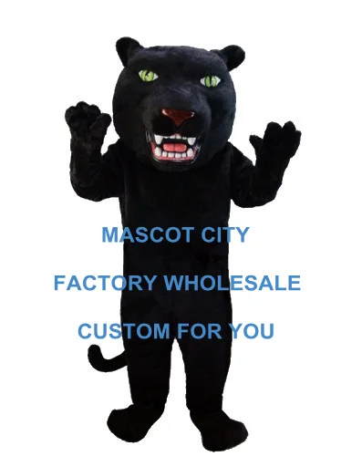 

Fearful Black Panther Beast Mascot Costume Adult Size Halloween Wild Animal Party Carnival MASCOTTE Mascota Fit Suit Kit SW1072