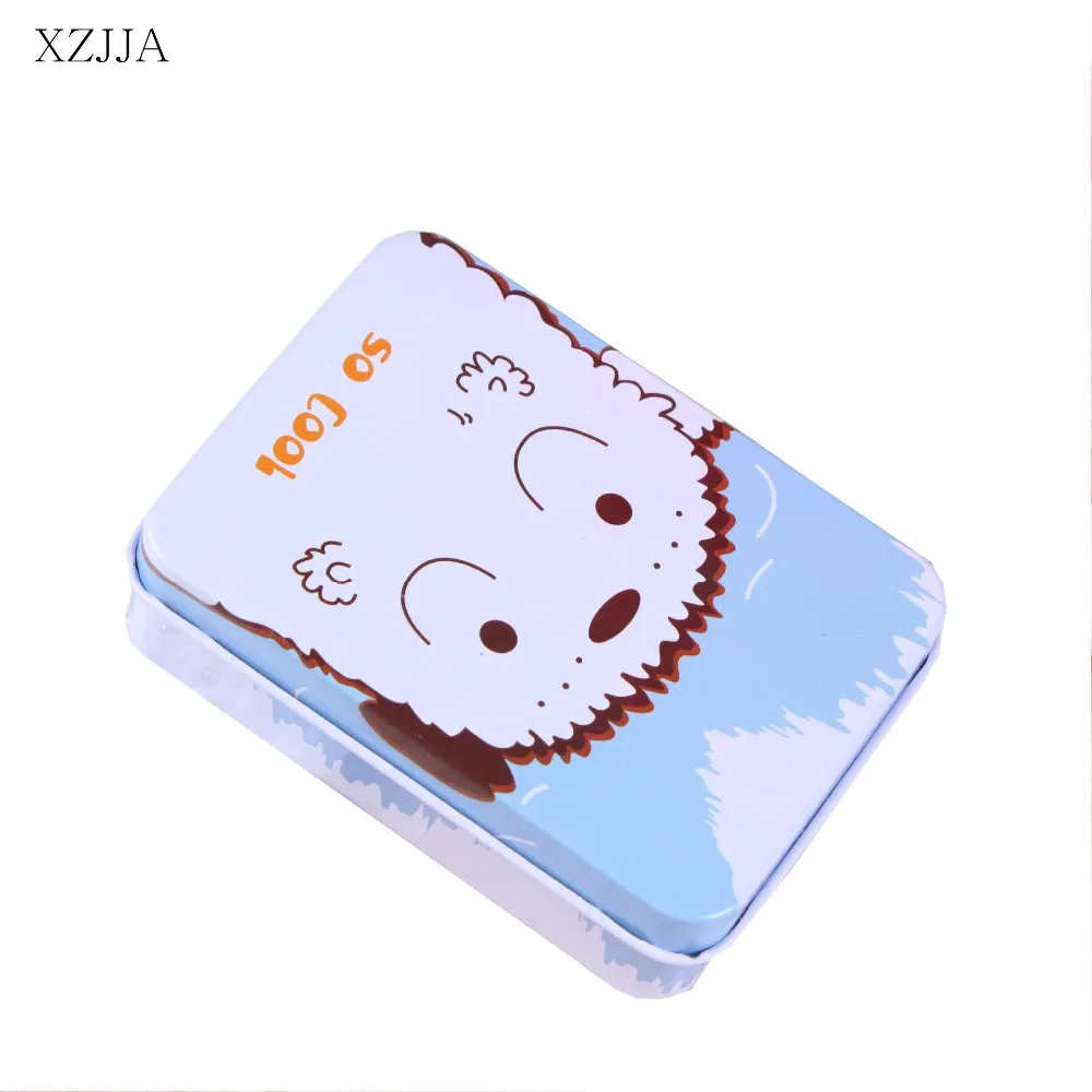 XZJJA Cute Cartoon Multi-function Storage Box Travel Portable Jewelry Receive Case Small Tin Box Objects Receive Bins Organizer