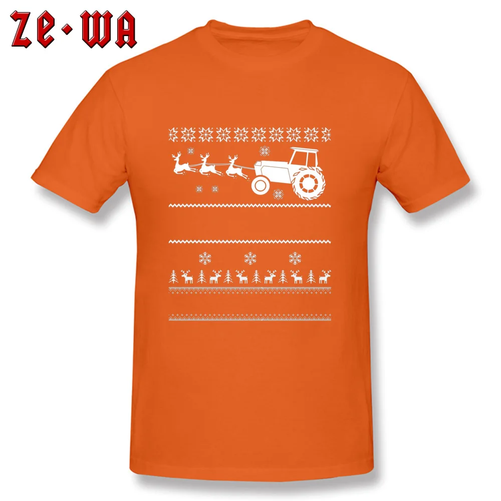 T Shirt for Men Christmas Farmer Ugly Deer Sweater T-Shirt Casual Short Sleeve Coupons O-Neck Cotton Tops TShirt Summer/Fall