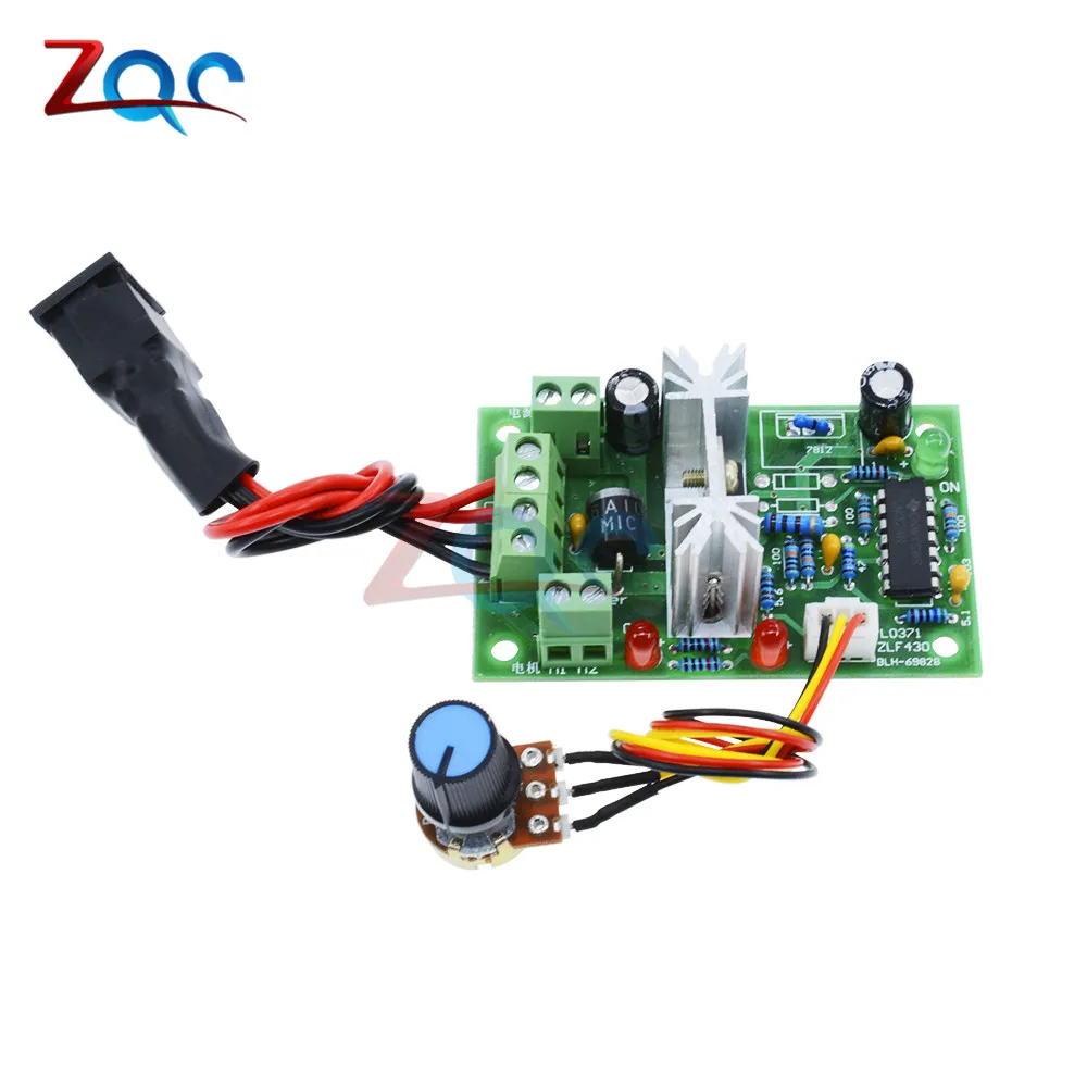 DC 6-30V 6A Motor Speed Controller Reversible PWM Motor Control Forward/Reverse Switch Board Max 10A 80W Module 12V 24V