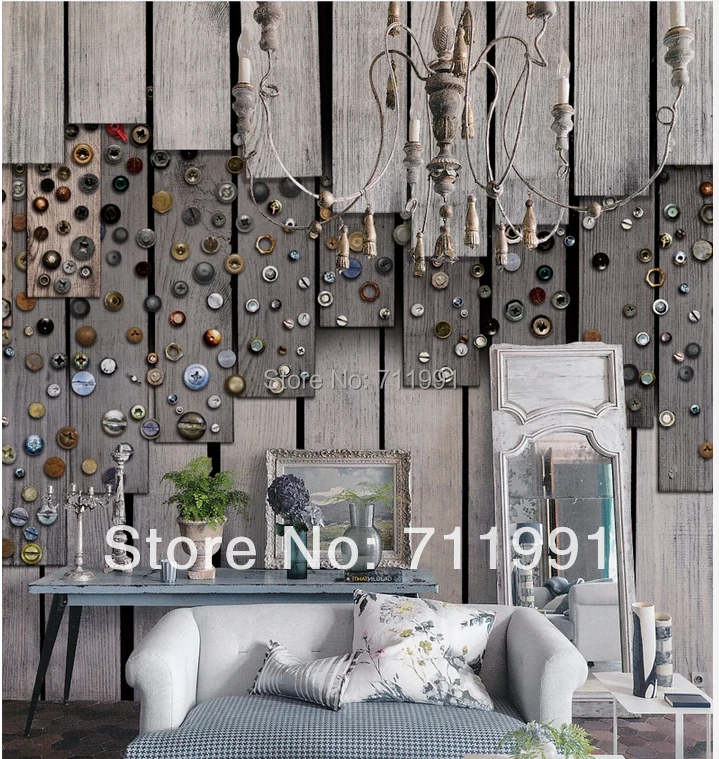 

Free shipping custom large murals of the Nordic wood eco-living room-bedroom TV background wall on a Board of nuts