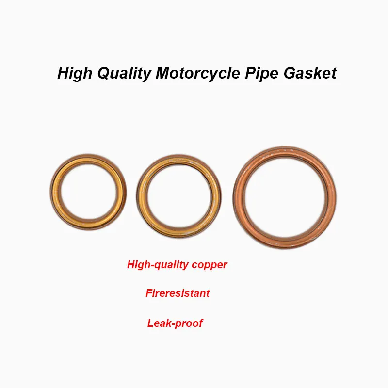 2pcs/lot Motorcycle Silencer Exhaust Pipe Gasket For 50cc 60cc 80cc 100cc 125cc 150cc Motorbike Scooter Underbone Dirt Bike ATV