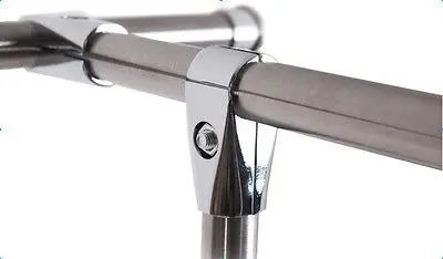 Conector de aleación de aluminio para estante de tubería de acero inoxidable, estante de lavandería de almacenamiento, tipo DIY, 32mm, 1-1/2 pulgadas, aproximadamente 30mm ID, 1 unidad