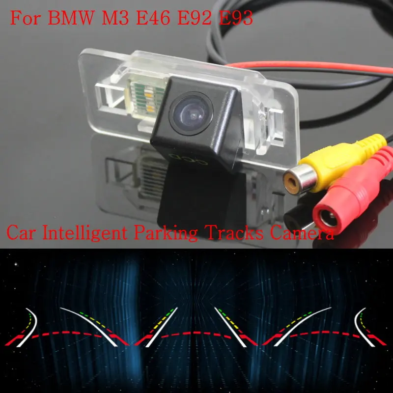 

Car Intelligent Parking Tracks Camera FOR BMW M3 E46 E92 E93 / Back up Reverse Camera / Rear View Camera / HD CCD