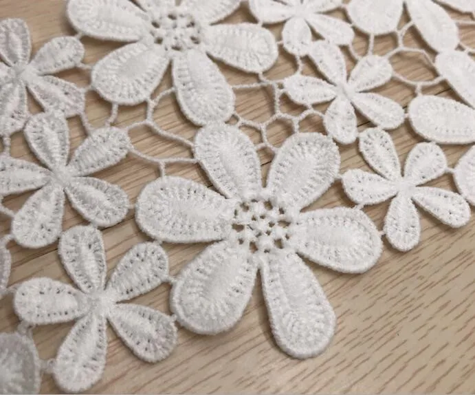 High Quality Beautiful White black Lace Ribbon Tape  Lace Trim DIY Embroidered For Sewing Decoration  lace fabric
