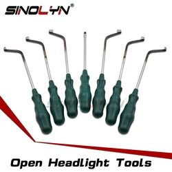 Universal Open Headlight Housing Customs Tool Cold Glue Tool Knife for Removing Cold Melt Glue Sealant from Car Headlamp 7 PCS