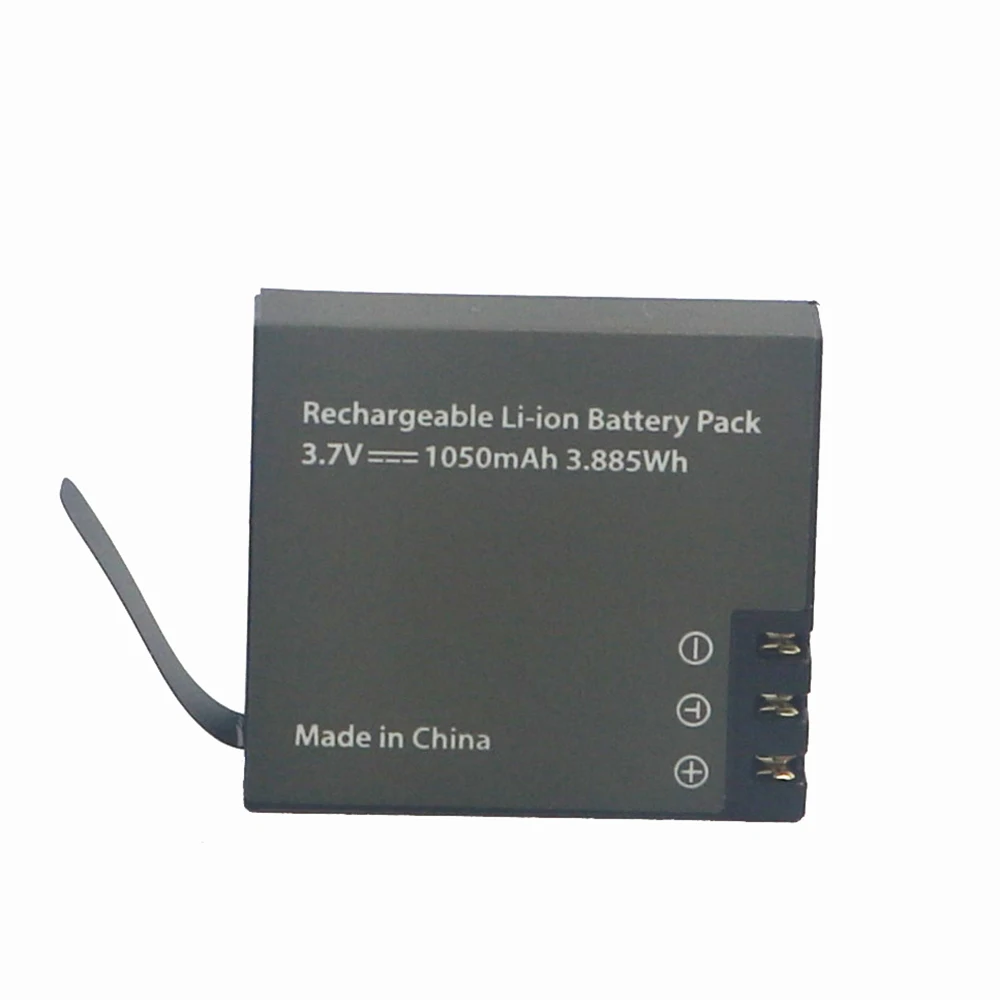 PG1050 Rechargeable Li-ion Spare Battery 1050mAh for Eken V8s H8 H9 H8R H9R H8 Pro Sport Action Camera Parts & Accesories