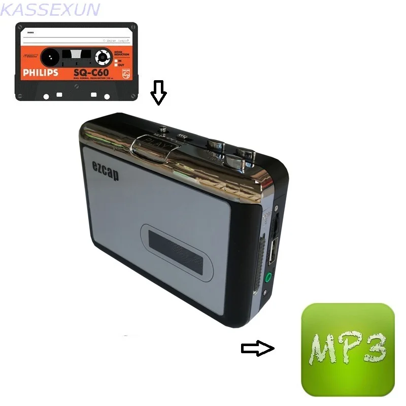 2017 new usb cassette to mp3 converter, convert old cassette to mp3 save in U flash disk directly, no pc required free shipping