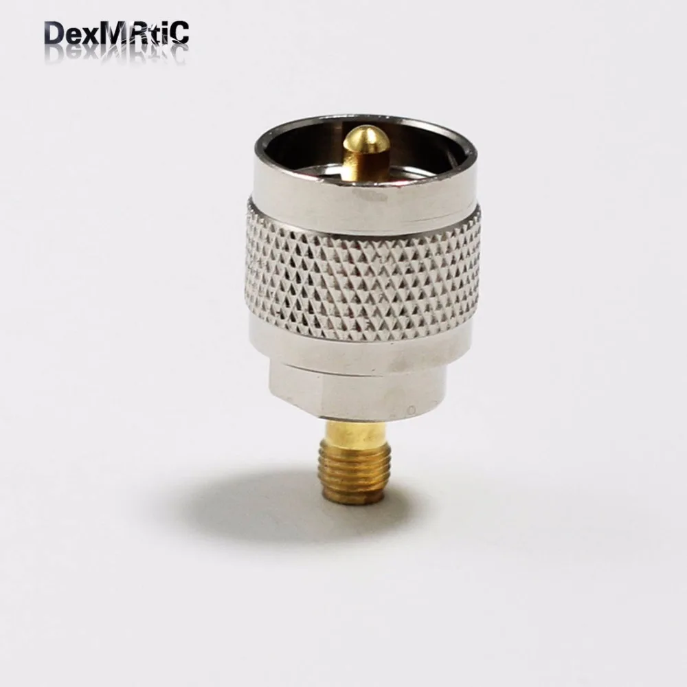 

1pc UHF male plug switch SMA female jack RF Coax Adapter convertor sol Straight Nickelplated NEW wholesale