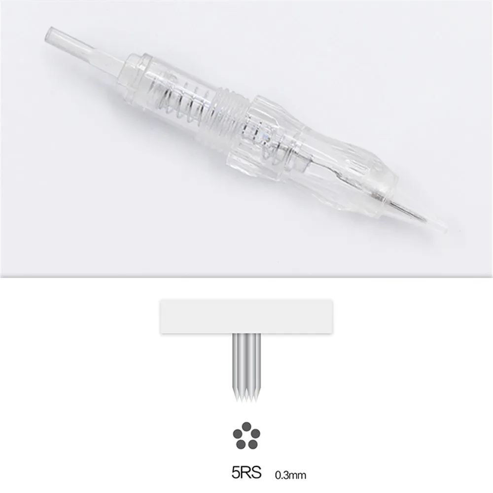 10pcs Cartridge Needle 3RS 5RS 7RS Permanent makeup Needles Disposable for Eyebrow lip Makeup Pen Tattoo Machine Needles Tips