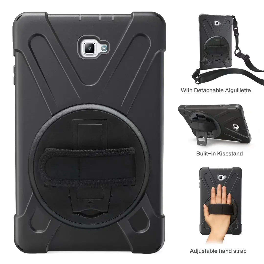 

Shockproof Kids Case For Samsung Galaxy Tab A 10.1 2016 T580 T585 SM-T580 SM-T585 Defender Cover Kickstand Silicone Rubber Case