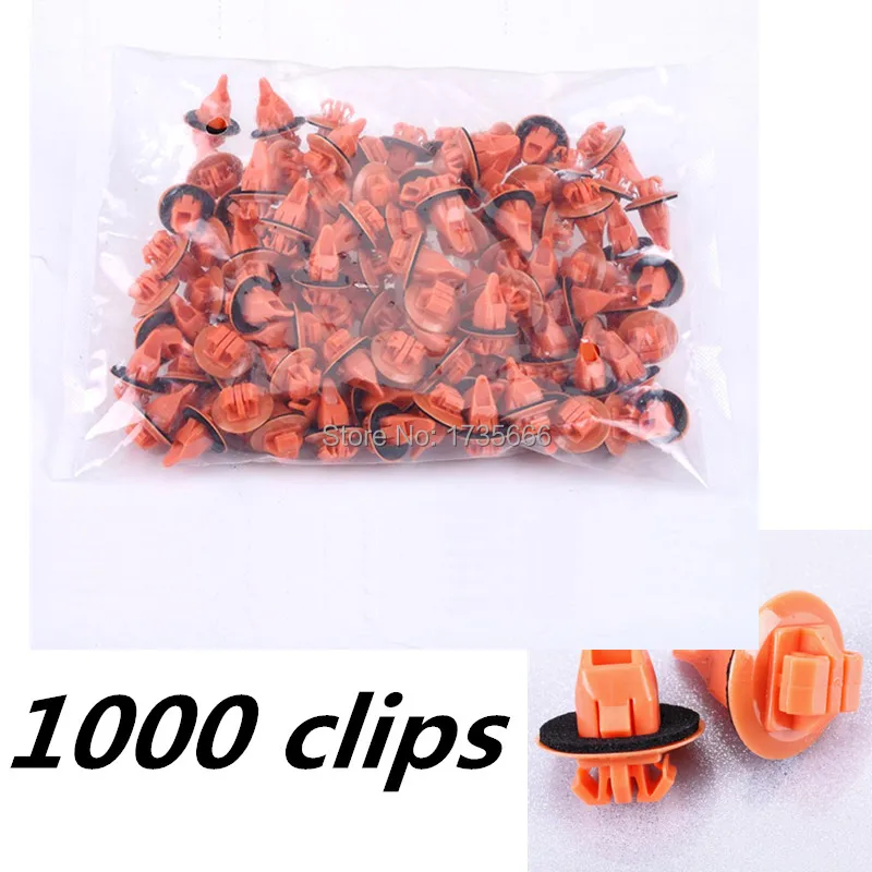 1000PCS Wheel Flare Moulding Clip Retainer With Sealer For Toyota 4Runner FJ Cruiser Highlander RAV4 Replaces 75397-35010