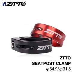 ZTTO 31.8 / 34.9mm Aluminium Alloy MTB Road Bicycle Seatpost Clamp Bike Cycling Seat Post Tube Clip Bike Parts