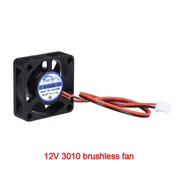 Ventilador 3010s de 12V, Enfriador de 2 pines, 30x30x10mm, Cable de refrigeración pequeño, 15cm de longitud, sin escobillas, radiador para piezas de impresora 3D, Reprap