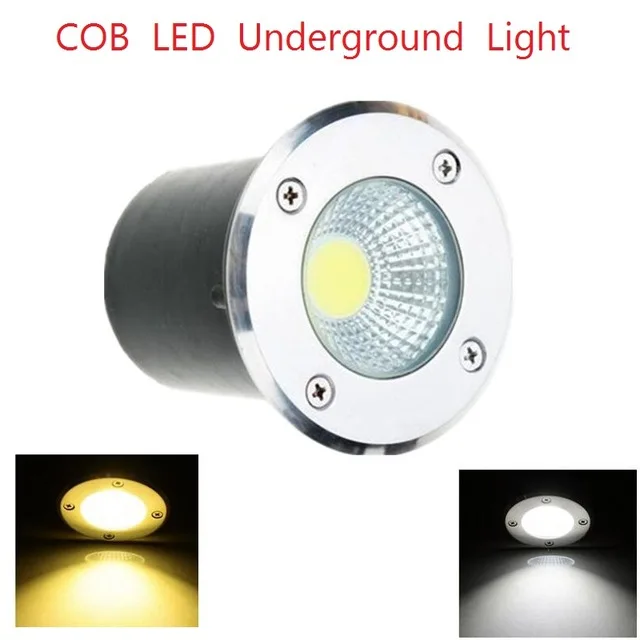 

LED Underground Lights DC12V/AC85-265V 5W 10W IP67 Buried Recessed Floor Outdoor Lamp COB Garden Lighting yard