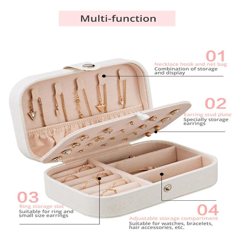 Makeup Tools Cosmetic Box Pochette Maquillage Eyelash Lipstick Box Multi-function Travel Jewelry Earring Organizer Dropshipping