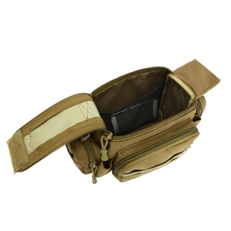 Men Waist Bag 1000D Nylon Waterproof Fanny Pack Belt Hip Bum Sling Chest Bags Daypack Military Travel Assault Molle Bag