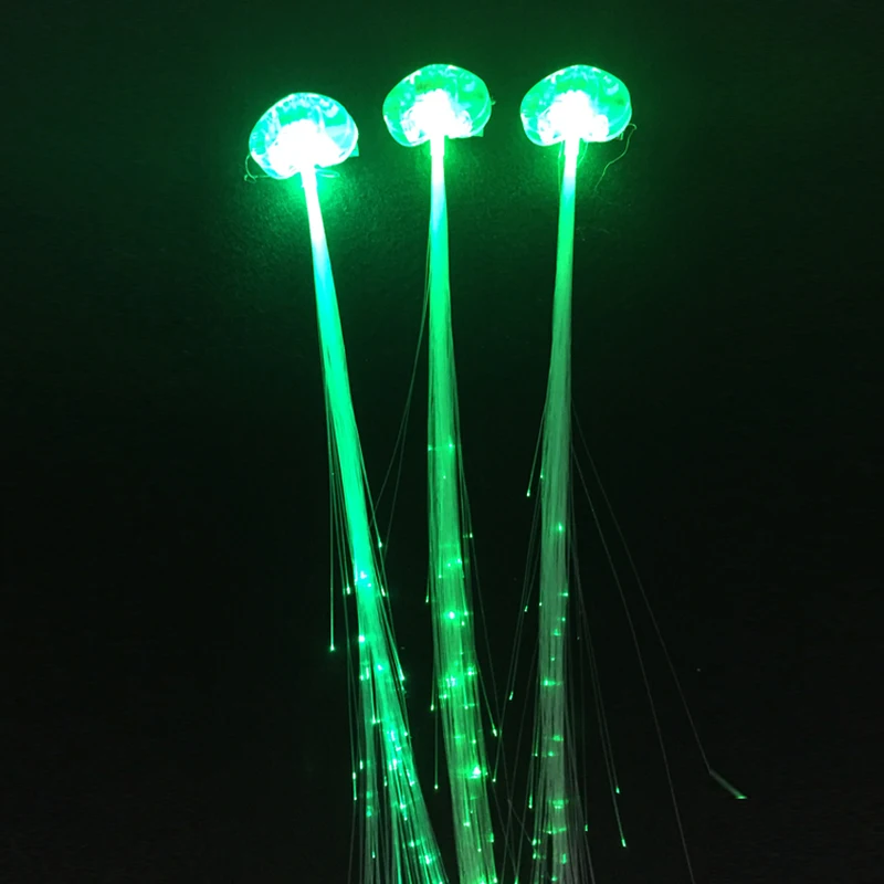 

30 шт., для женщин и девочек, светодиодная блестящая заколка для наращивания, светящаяся, светодиодная, волоконно-оптическая заколка для волос, аксессуары для волос