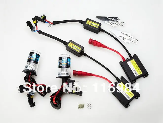 

Xenon HID kit H1 H3 H4-1 H7 H8 H9 H10 H11 9004 9005 9006 9007 35W AC 12V Conversion Kit Slim Bulb Ballast