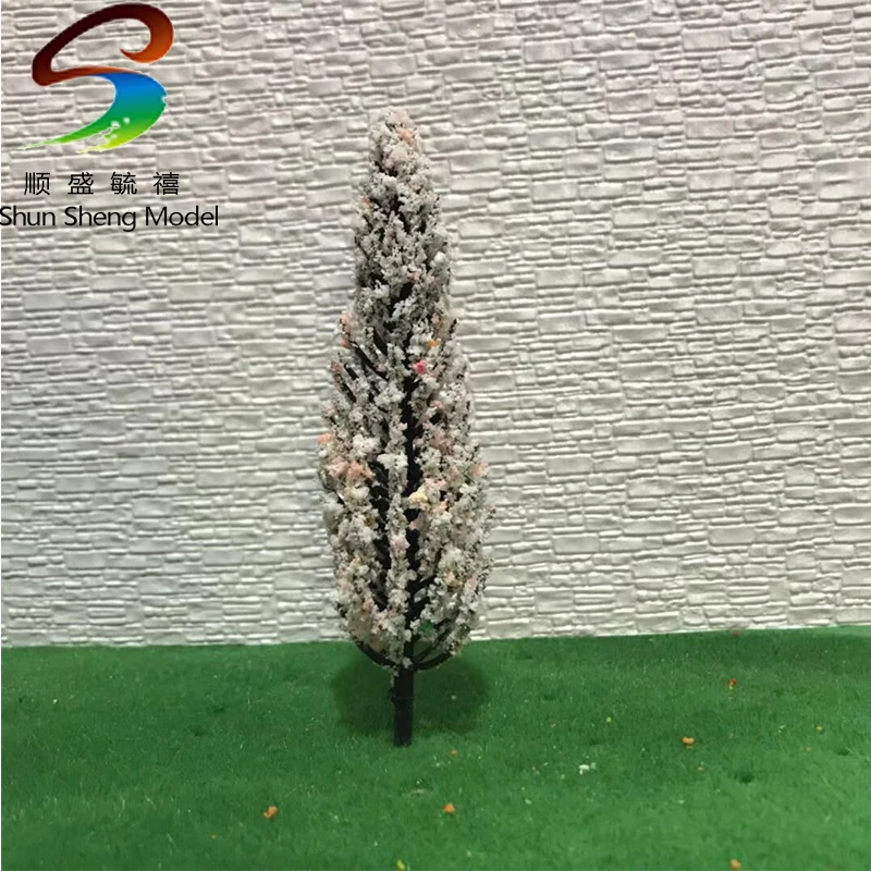 

20-100pcs High 3.5-14cm whiteColor Mini Model Plastic Tree Construction Sand Table Model Scene Model flower Tree Plastic Tree