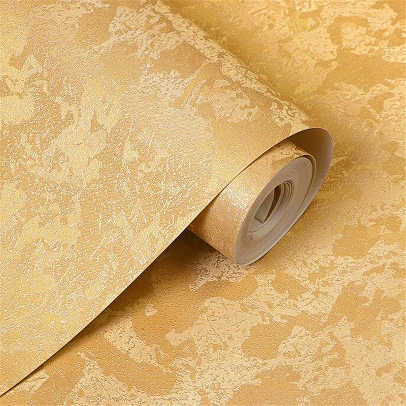 

beibehang new Gold foil silver foil plain gold dormitory wallpaper ins restaurant KTV living room walls ceiling gray wallpaper