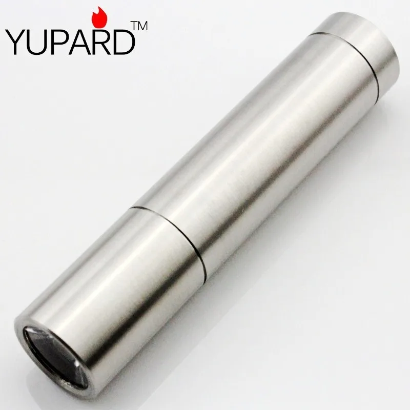 YUPARDQ5 LED Stainless Shell 500Lm Torch Light Flashlight Camping/Hiking 3xAAA or 1x18650 rechargeable battery