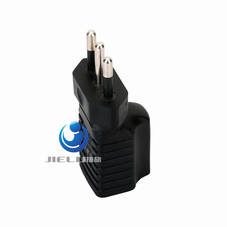 

US 3 Prong to Italy Travel Plug Connector, Italy 3Pin Male To Nema 5-15R USA 3 Pin Female Adapter