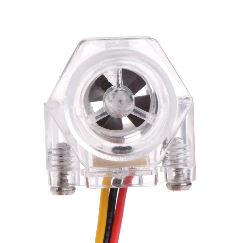 OOTDTY-Interruptor de Sensor de flujo de agua G1/2 ", medidor de efecto Hall, Control DC 5-15V