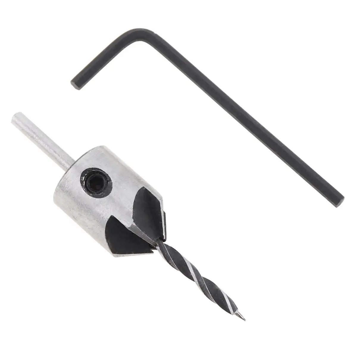 مثقاب فولاذية عالية السرعة + مفتاح ربط ، HSS pentry ، Countersink ، 3 صفيحة نجارة