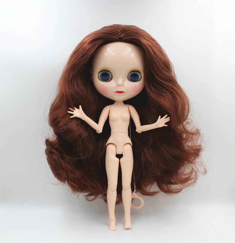 

Promotion price BJD joint 11-20 TMJ DIY Nude Blyth doll birthday gift 4 colour big eyes dolls with beautiful Hair cute toy