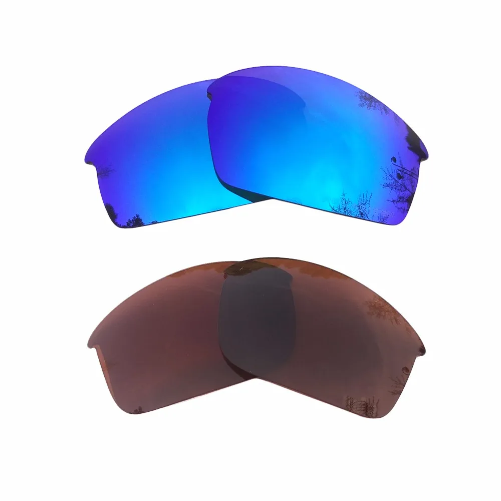 Ice Blue & Brown Polarized Replacement Lenses for Bottle Rocket Frame 100% UVA & UVB