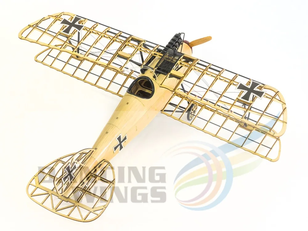 Modello di aeromobile statico Albatross 500mm Wingspan taglio Laser Basla aereo in legno aeromodelismo per decorare la raccolta