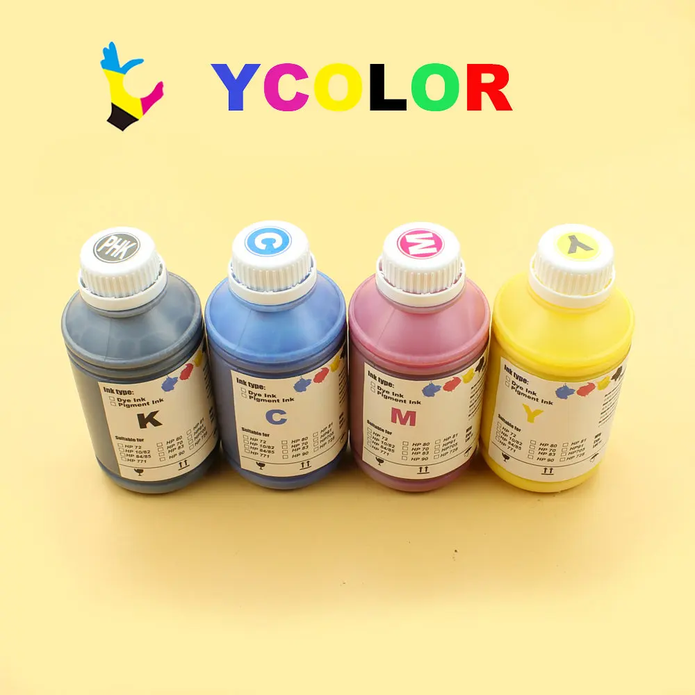 500ml/Bottle Color vivid Pigment Ink For HP 178 364 655 670 711 862 920 932 950 951 952 953 955 970 978 981 Printer