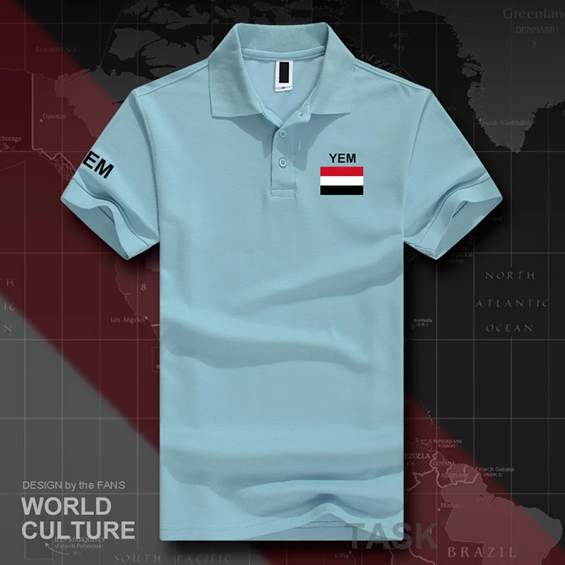 Yemen Yemeni Arabi polo shirts men short sleeve white brands printed for country 2017 cotton nation team flag new fash YEM Islam