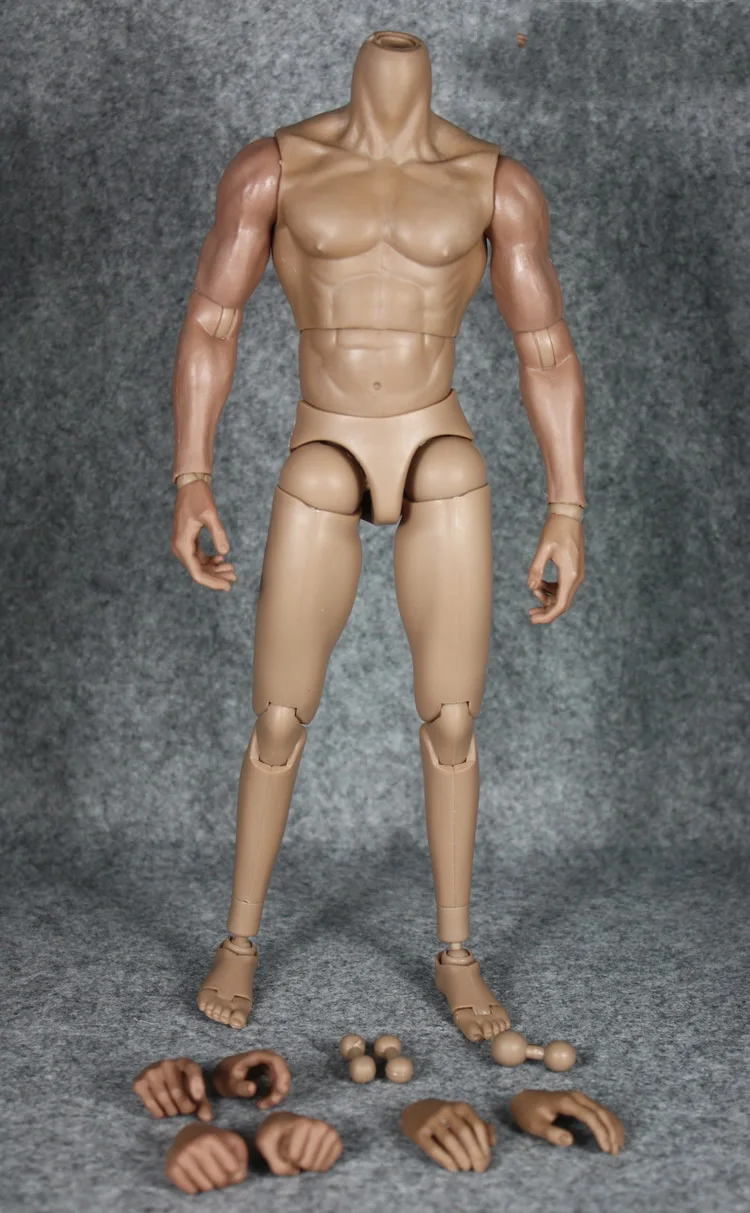 Hitfigure corpo muscular edição aprimorada 1/6 12 "peças do corpo da boneca diy encaixe corpo masculino não inclui a cabeça e as roupas