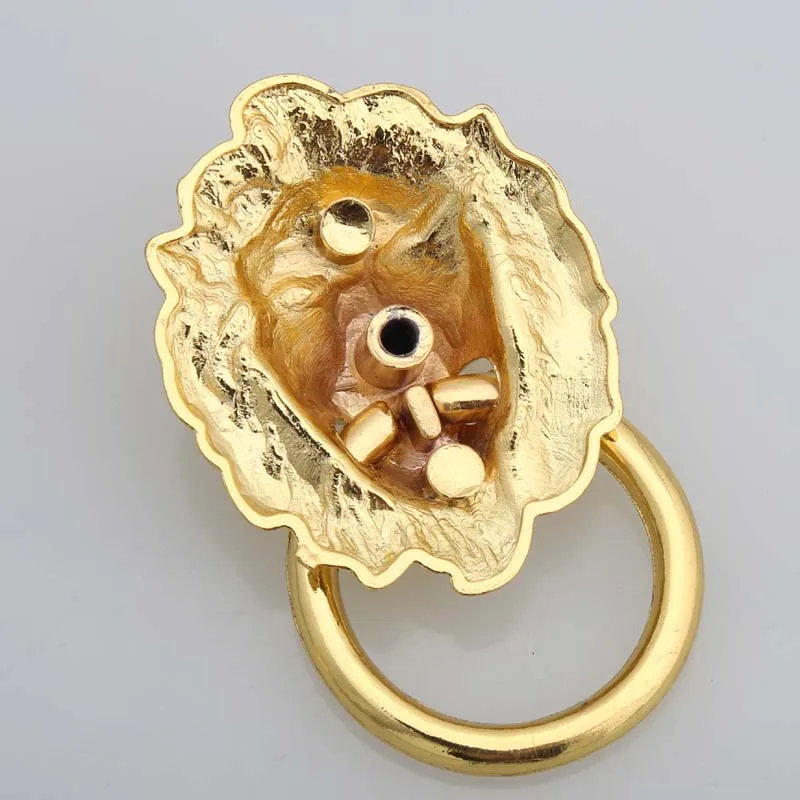 lenth 90mm big lionhead vintage style handles gold drawer cabinet pulls knobs 32mm gold large meatball dresser door handle knob