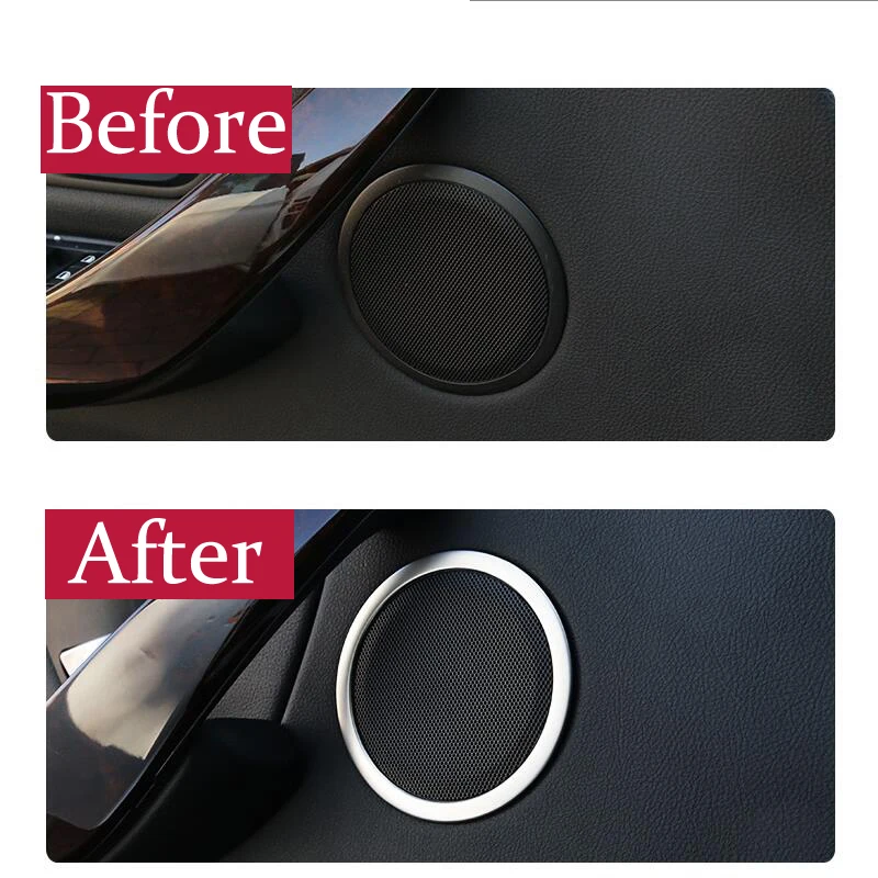 Car Door Speaker Ring Sound cover Loudspeaker Trim for BMW 3 4 Series 3GT F30 F31 F32 F34 F36 316i 328i 320i 325li Accessories