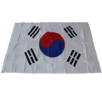 South Korea Flag Hanging Polyester the Korean National Banner 3x5ft Taegeukgi Parade Festival Home Decoration