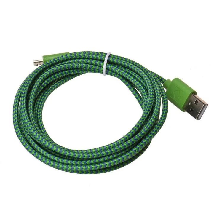 1M/3.2FT tkanina nylonowa pleciona kabel Micro USB ładowarka synchronizacja danych przewód USB drut do Samsung Galaxy Xiaomi HTC 8 kolory dostępne