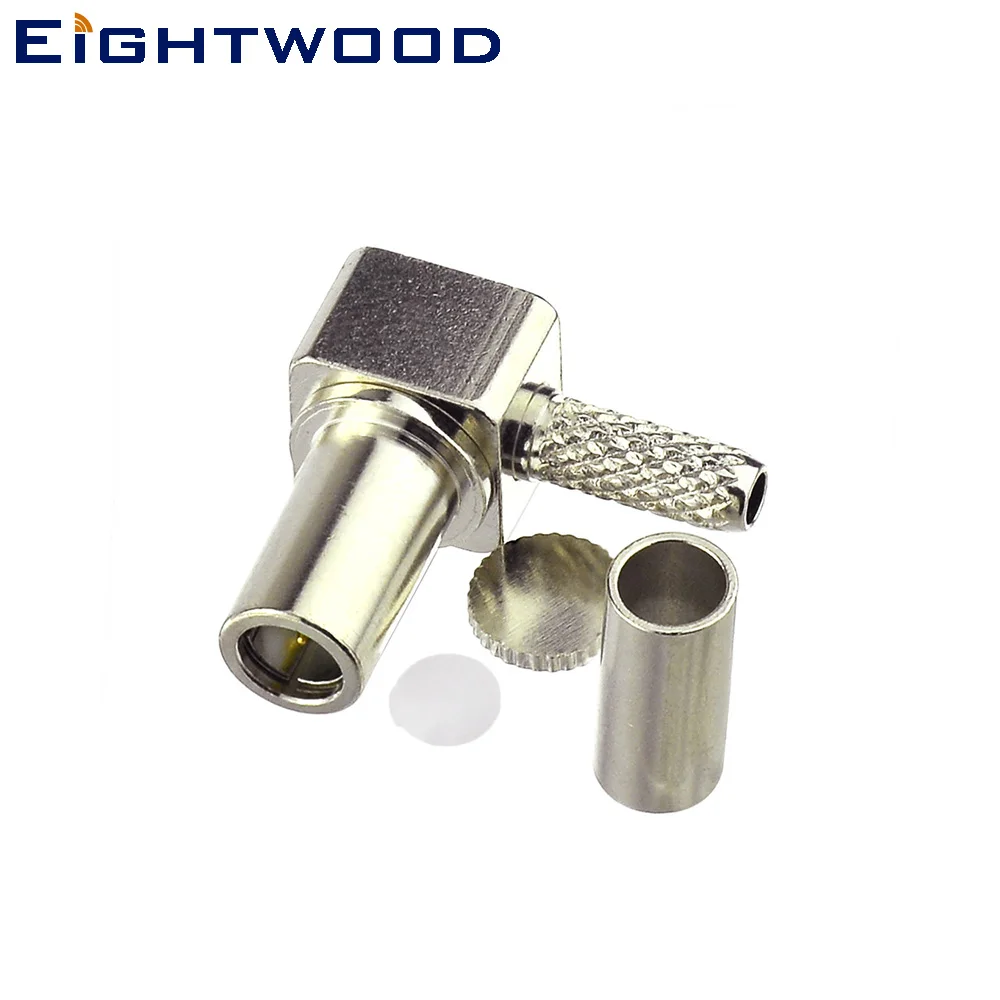 Eightwood MS-147 Plug Male Right Angle RF Coaxial Connector Crimp RG-316 Cable for Novatel Wireless MCD3000/U720/USB720 5PCS