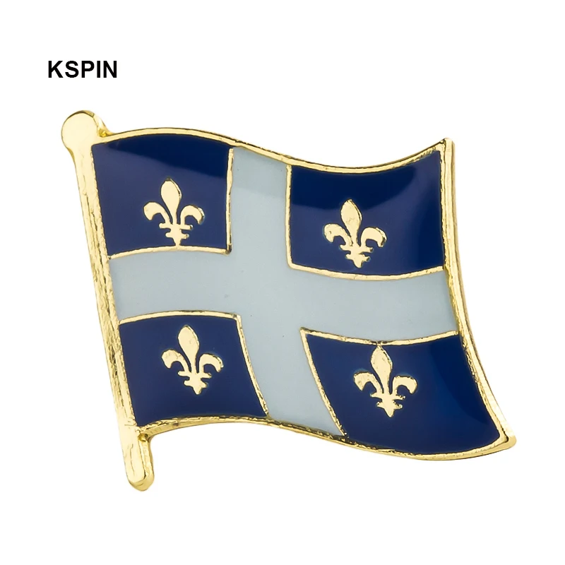 Quebec flag lapel pin badge pin  Brooch Icons 1PC KS-0223