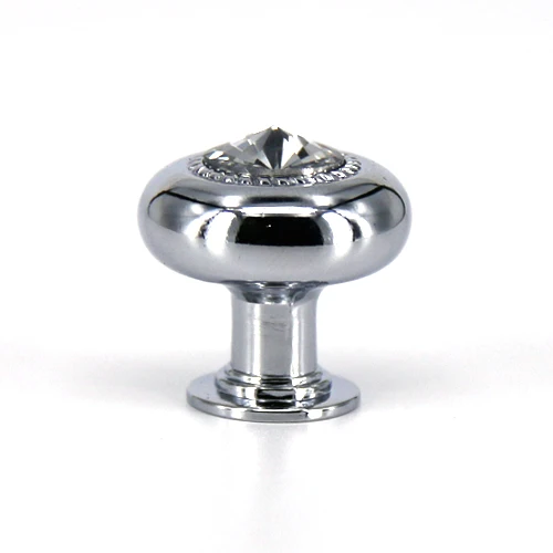 10PCS Clear Crystal Knob Small Furniture Kitchen Glass Drawer Cabinets Handles Jewelry Box Decoration Knobs Dia.22mm